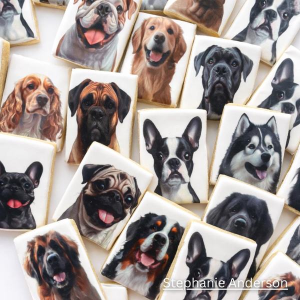 Cookies printed on the Blue