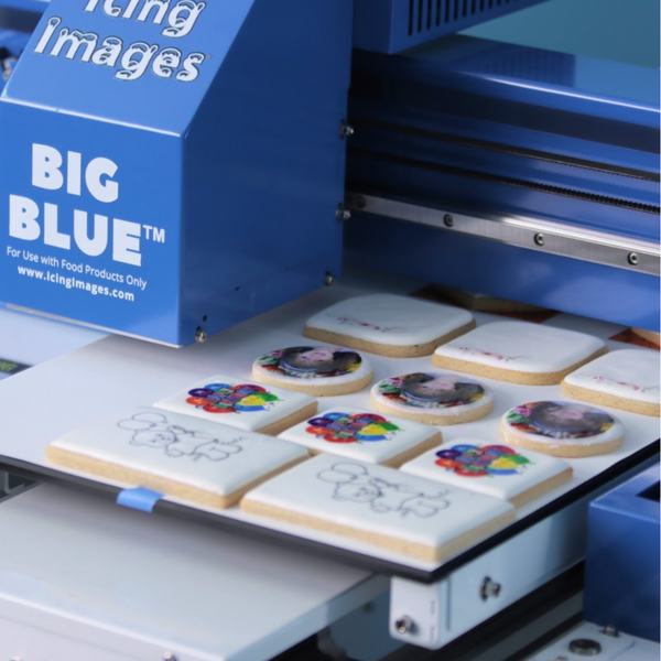 Cookies printed on the Blue