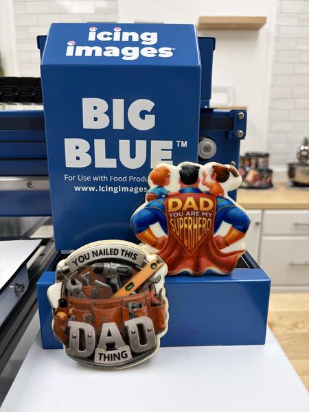 Father's Day cookies printed on the Blue
