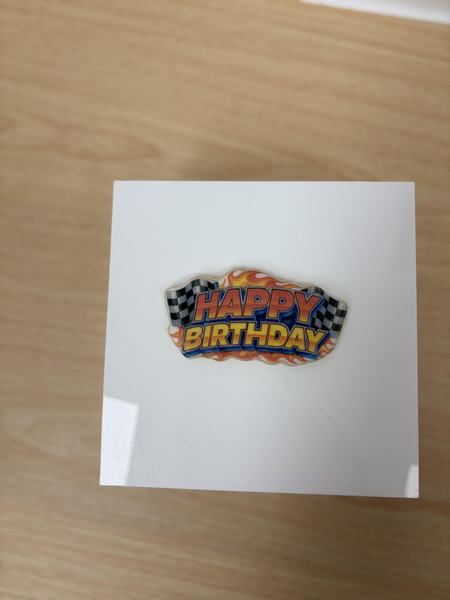 Hot wheel cookies printed on the Blue