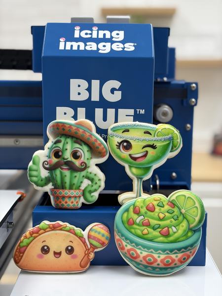 Taco cookie Big Blue logo