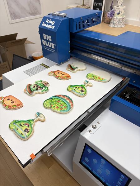 Taco cookie set printed on the Blue