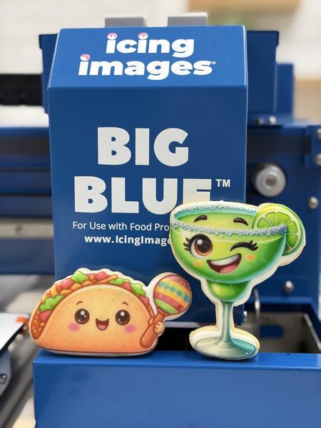Taco cookies Big Blue logo