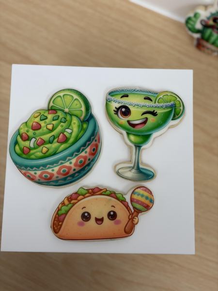 Taco cookies printed on the Blue