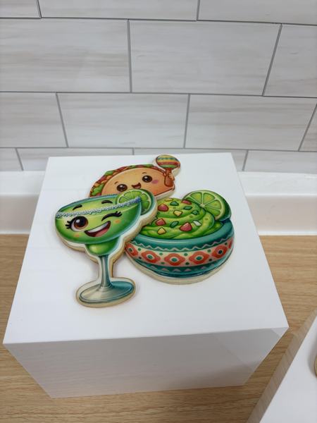 Taco cookies printed on the Blue